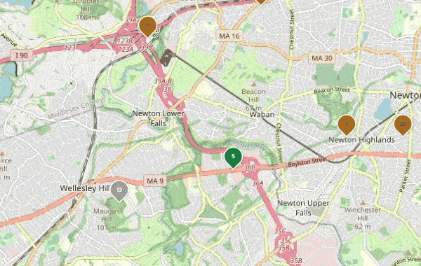 Current DAAS demo: Community map, with fictional Chabad of Anytown data
